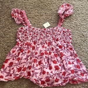 Free People Floral Tank Top